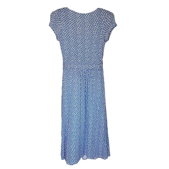 Boden Amelie Jersey Midi Dress size 4L Has Pockets‎  Blue Floral Print - Picture 4 of 6